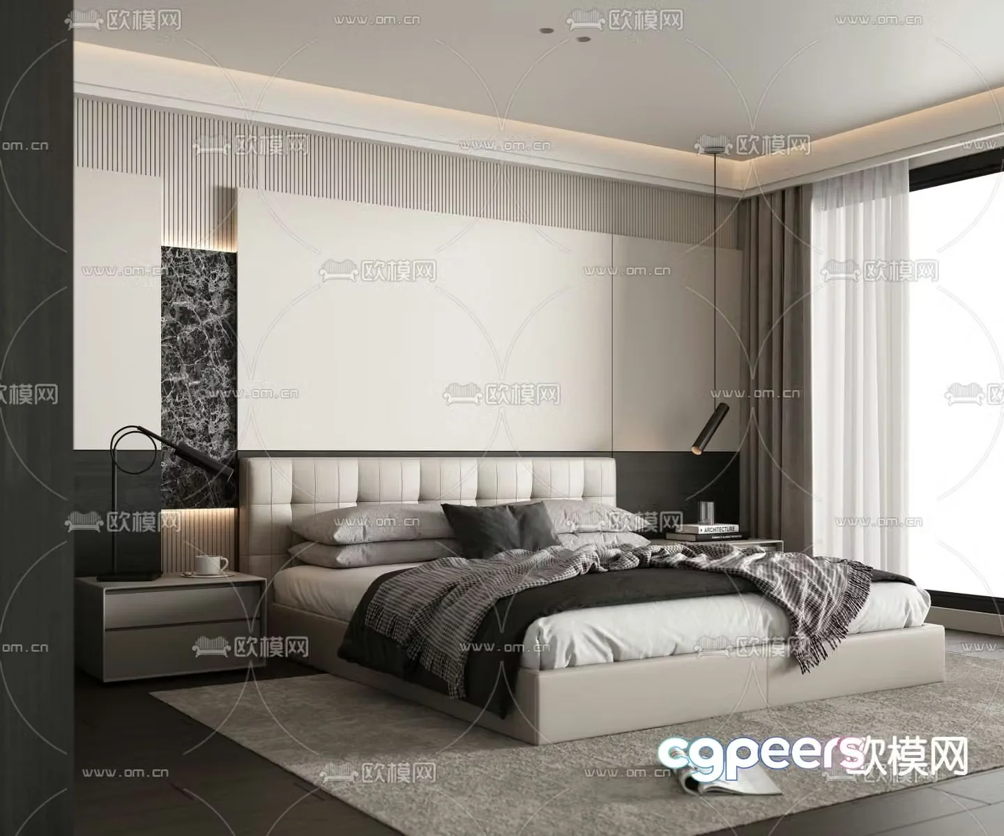 Modern bedroom Master bedroom Master room 3d model