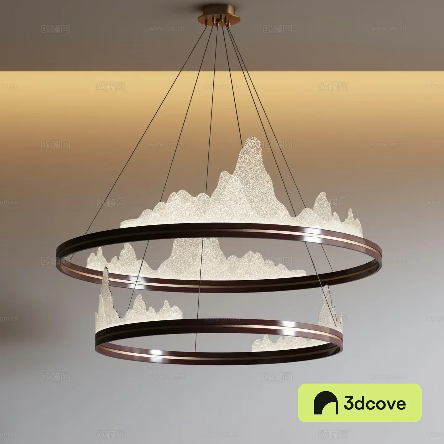 New Chinese style chandelier landscape chandelier
