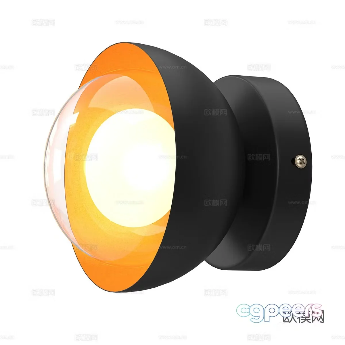 Modern minimalist wall lamp 3d model