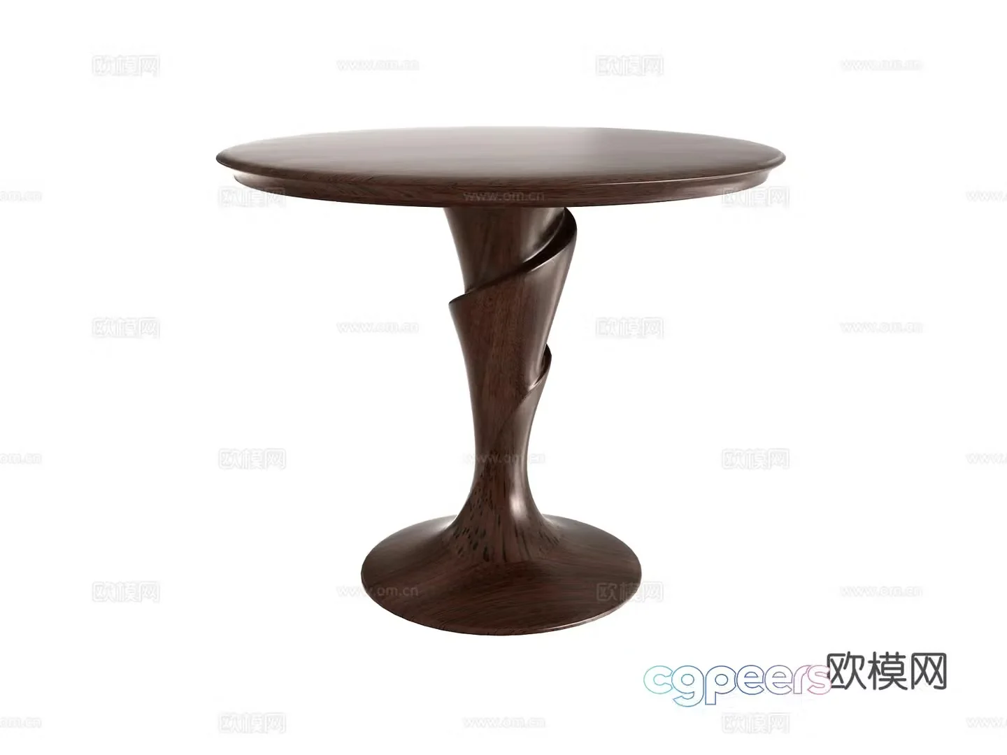 Italian dining table round dining table 3d model