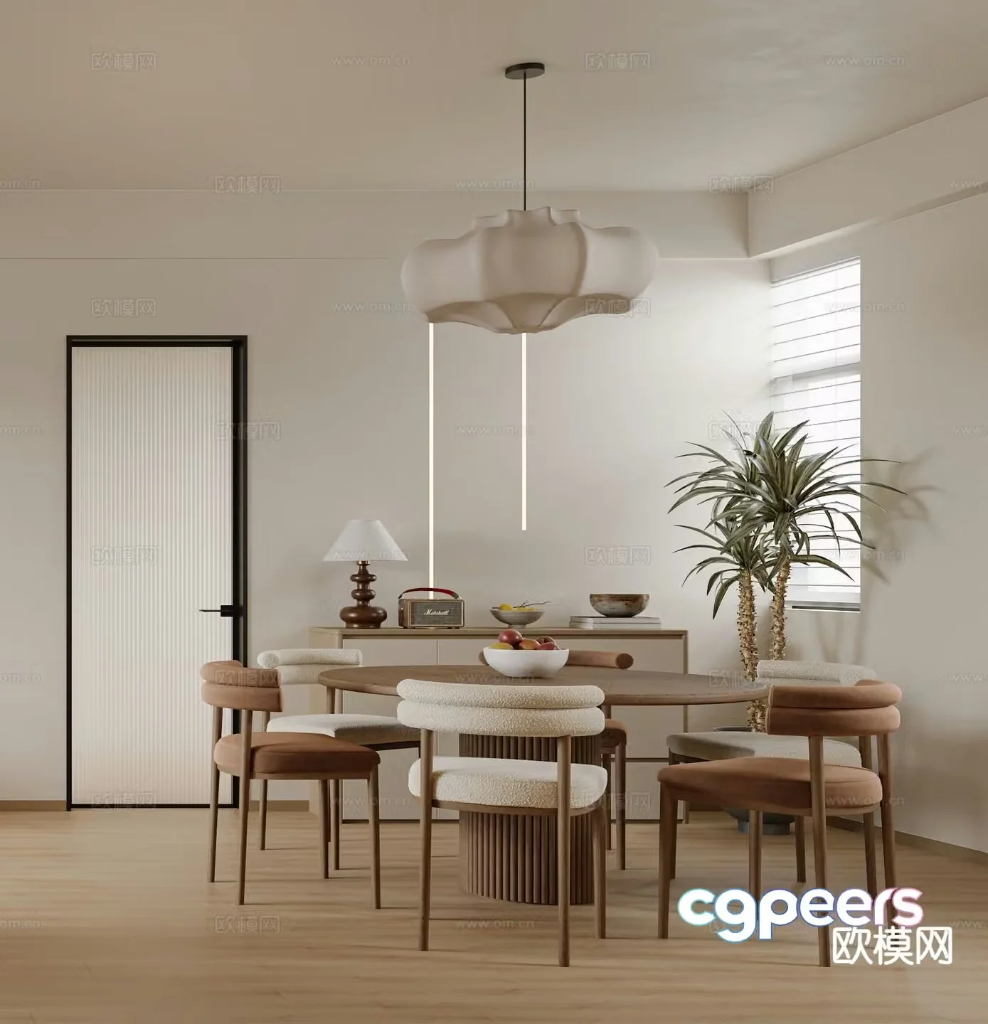 Modern restaurant 3d model