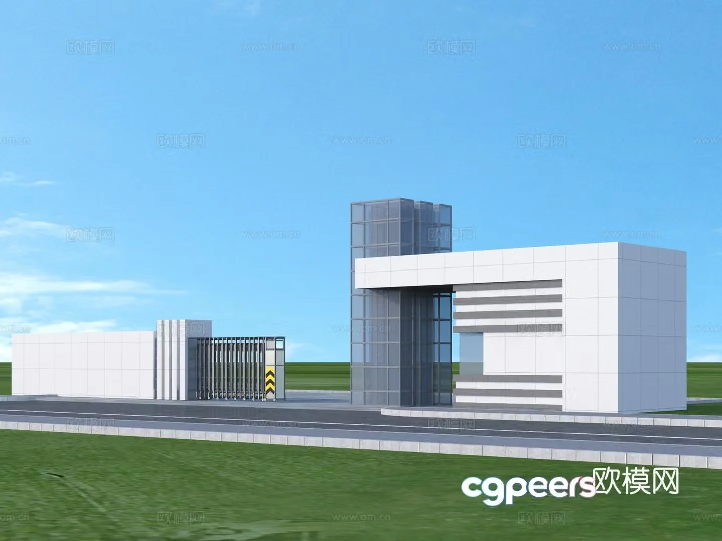 Door Entrance Gate Architecture 3D Model
