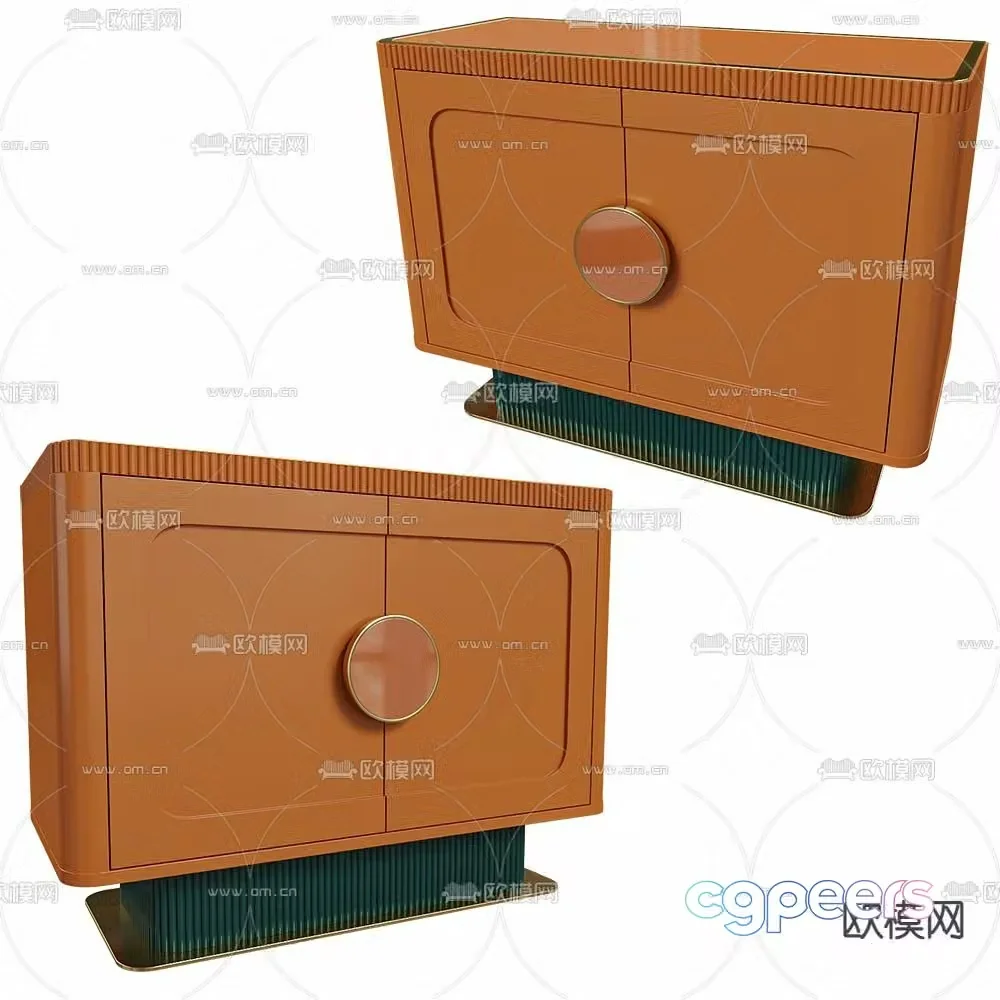 Modern bedside table 3d model