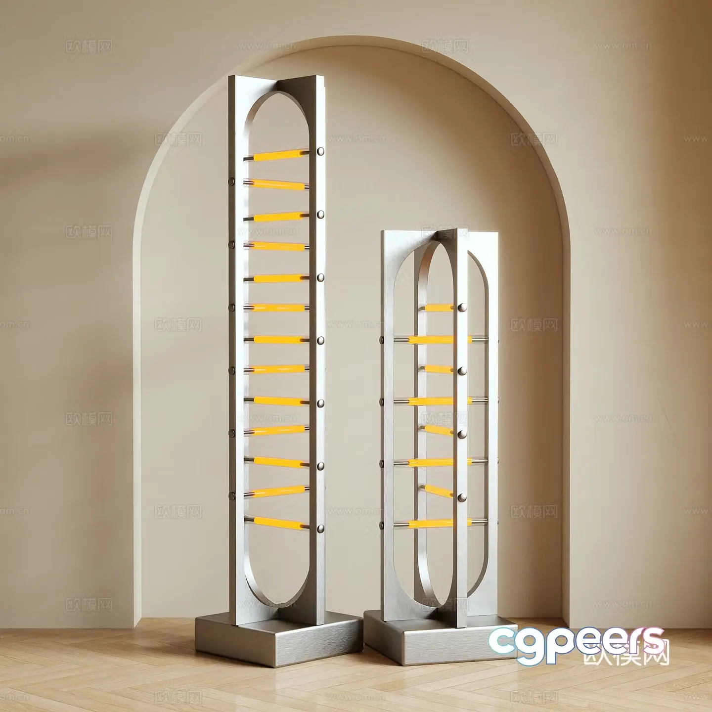 Modern floor lamp Metal lamp 3d model