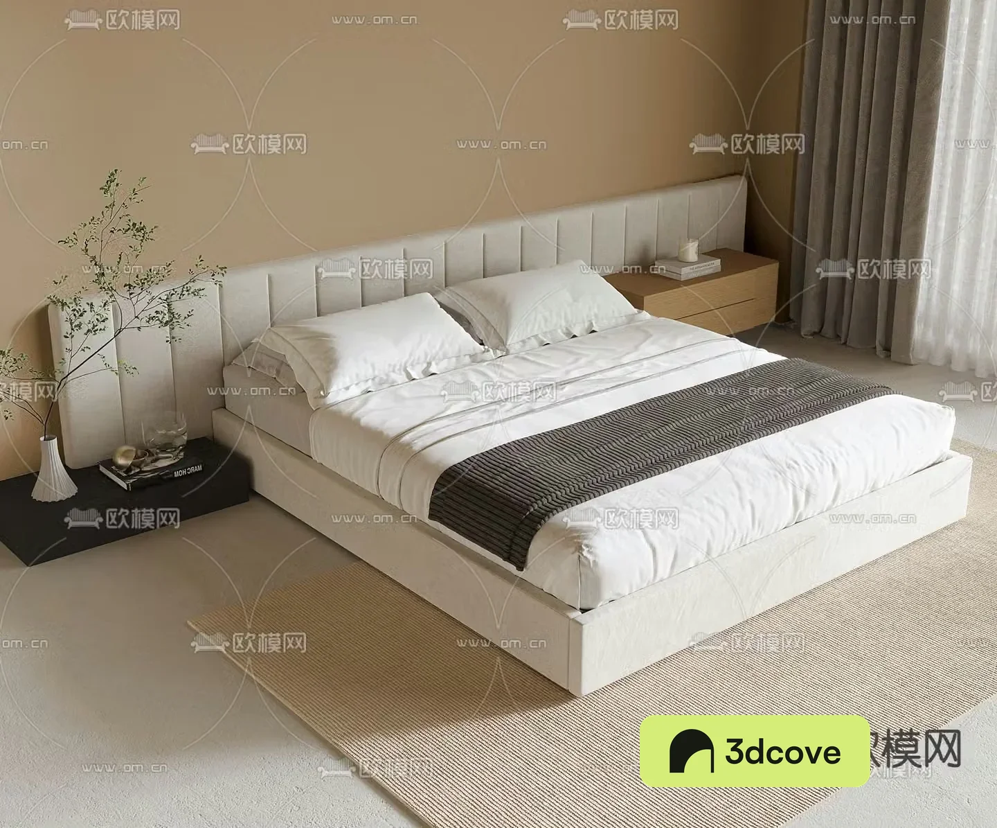 Modern double bed