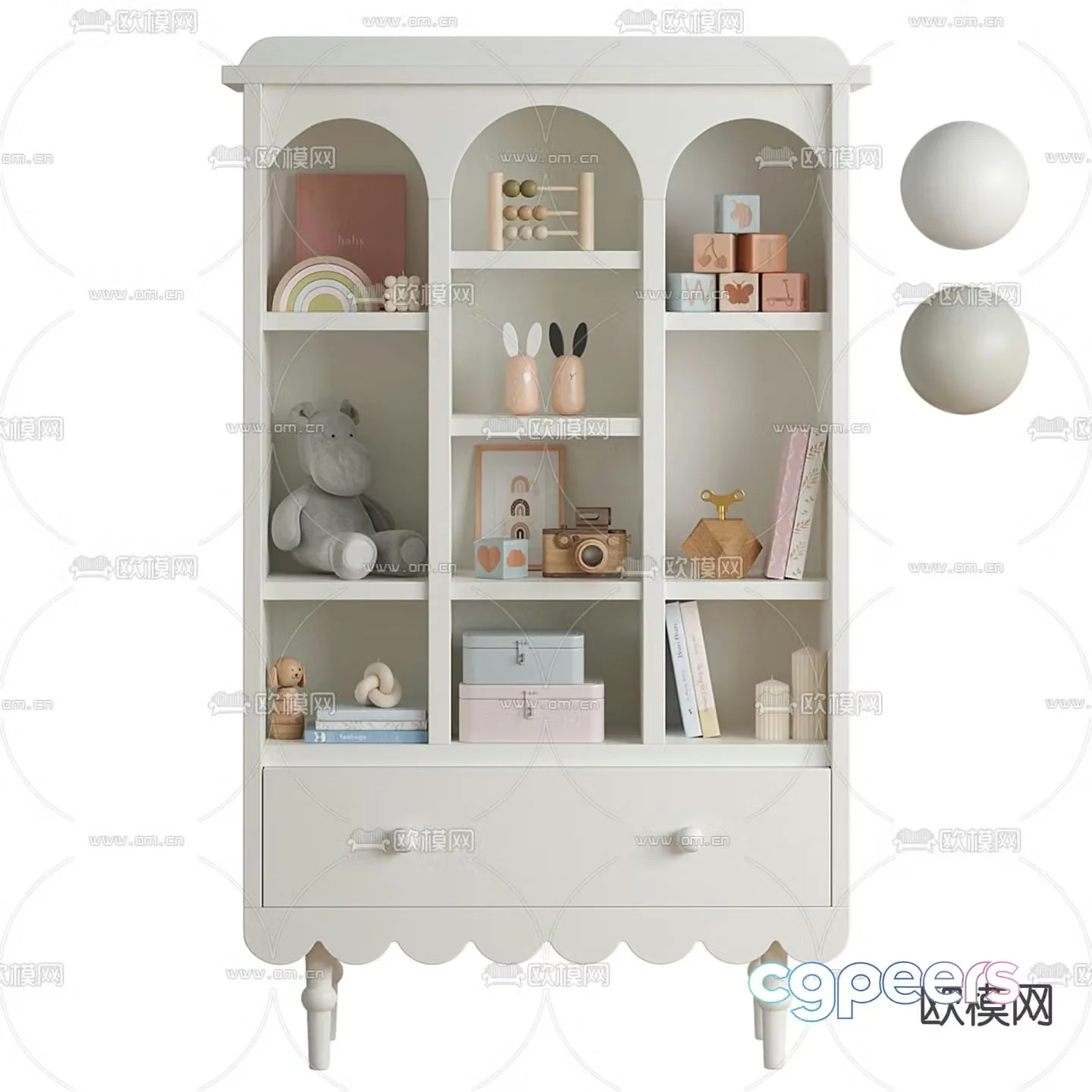 Children’s cabinet toy cabinet 3d model
