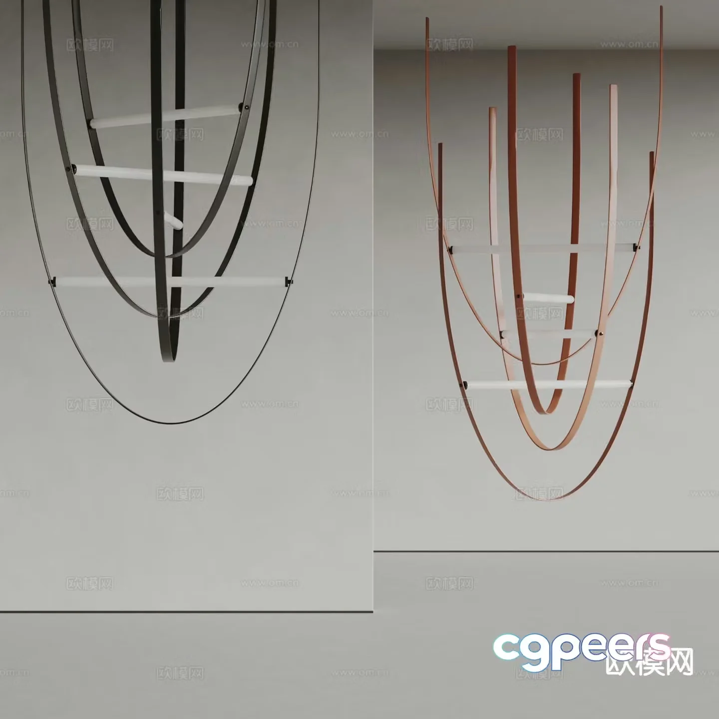 NEWOOD creative chandelier 3d model