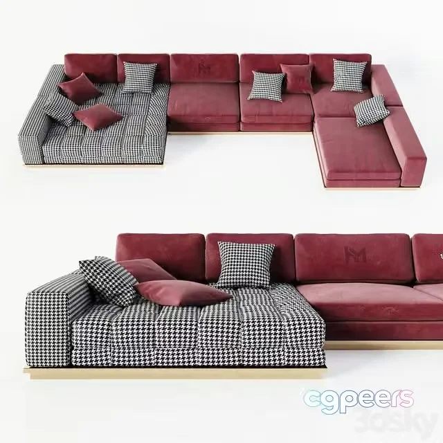 3ds Max Free – Sofa Cherry paw HOMMZ