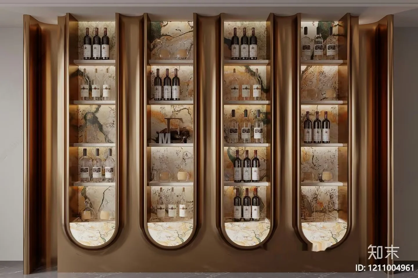 Modern Bar Cabinet 3D Model – 6175 – VRAY Render