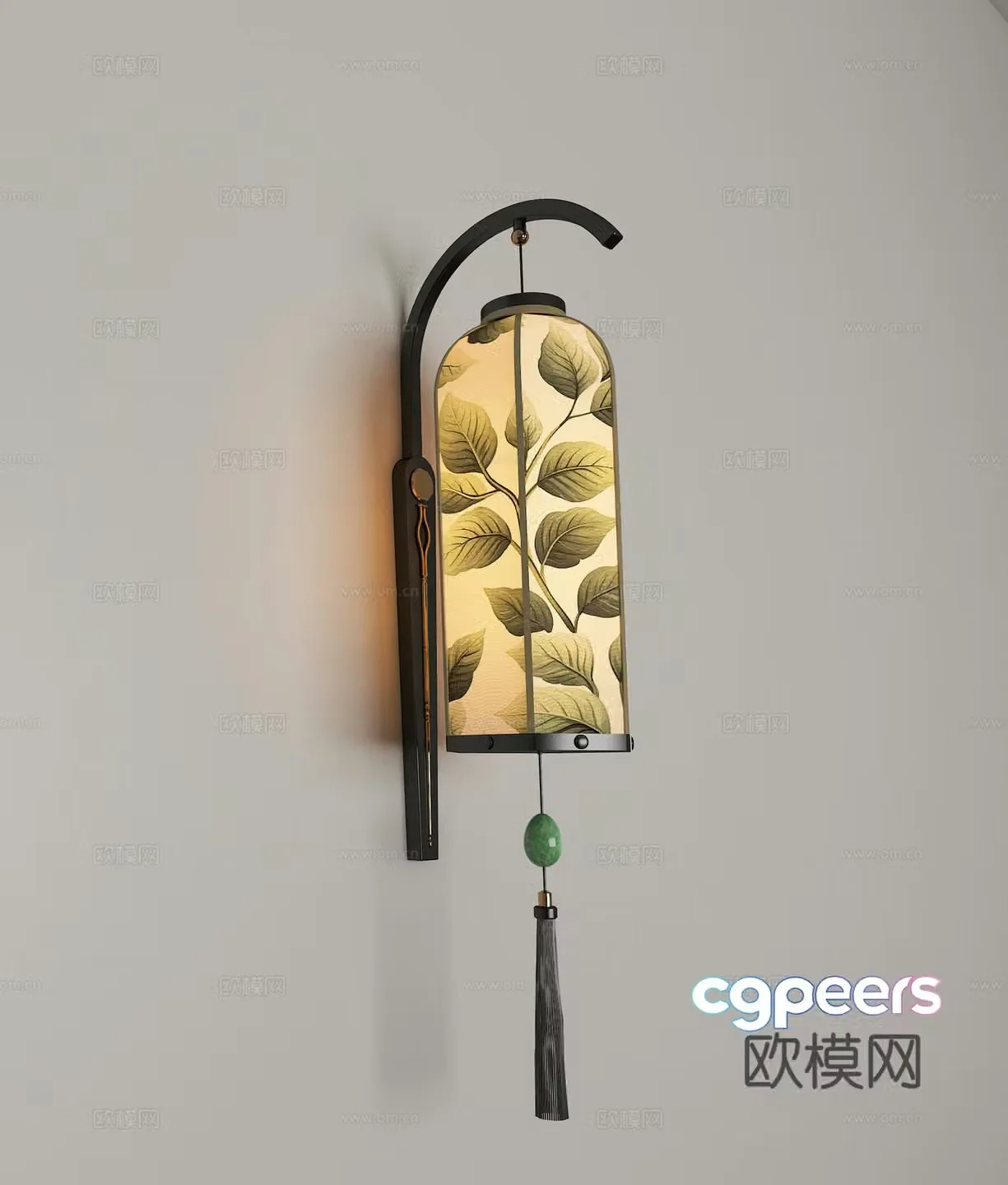 New Chinese wall light 3D model