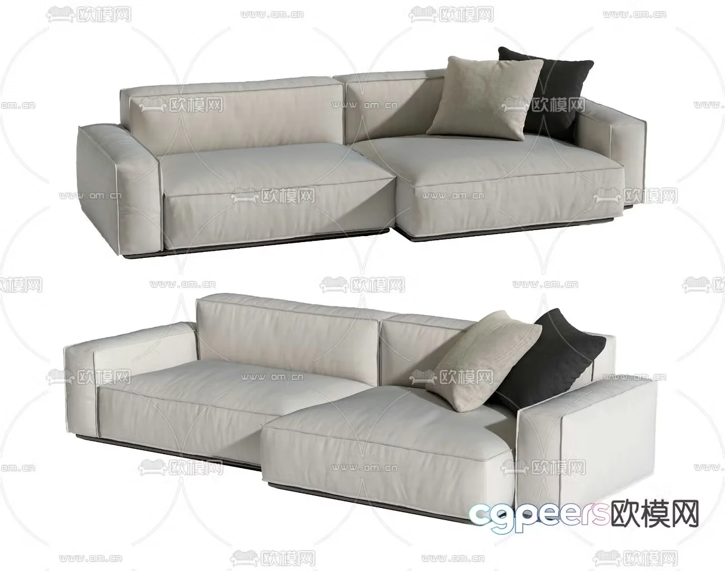 Modern love sofa 3d model