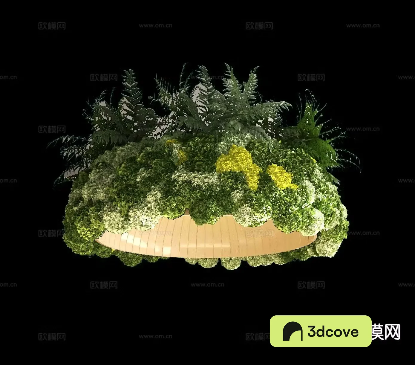 Modern plant chandelier