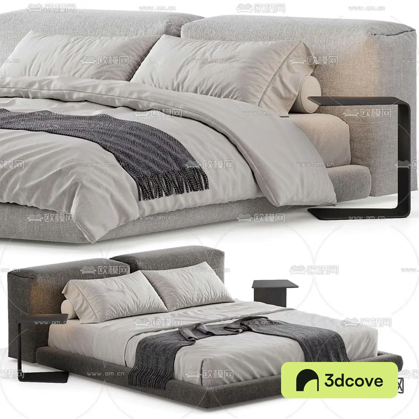 Modern double bed