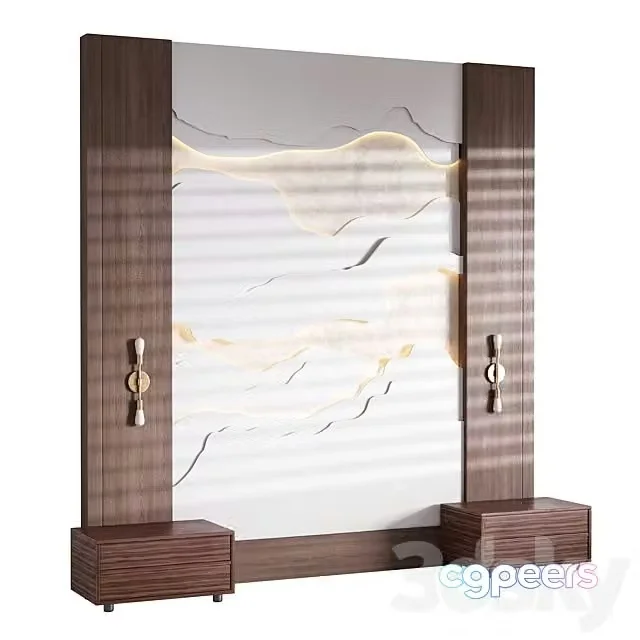 3ds Max Free – Decorative Wall Panel 68