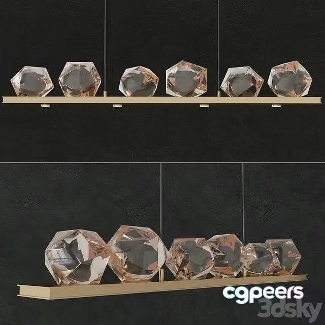 3ds Max Free – Linear Chandelier 6