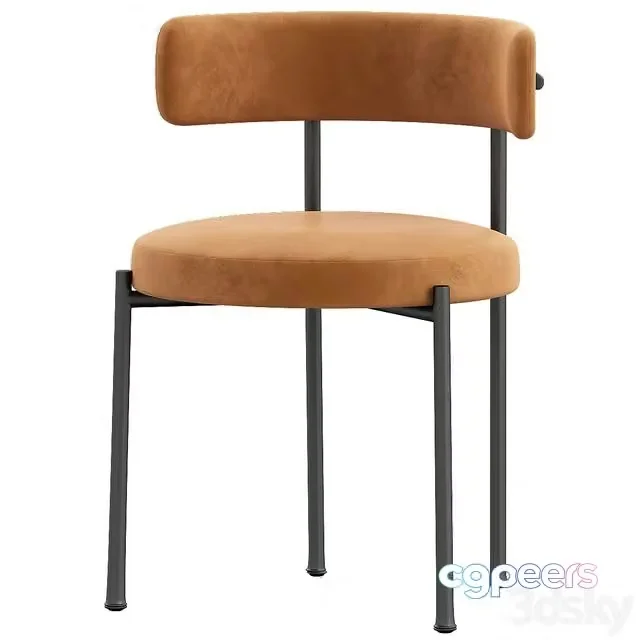 3ds Max Free – Inesse Boucle Ivory Dining Chair