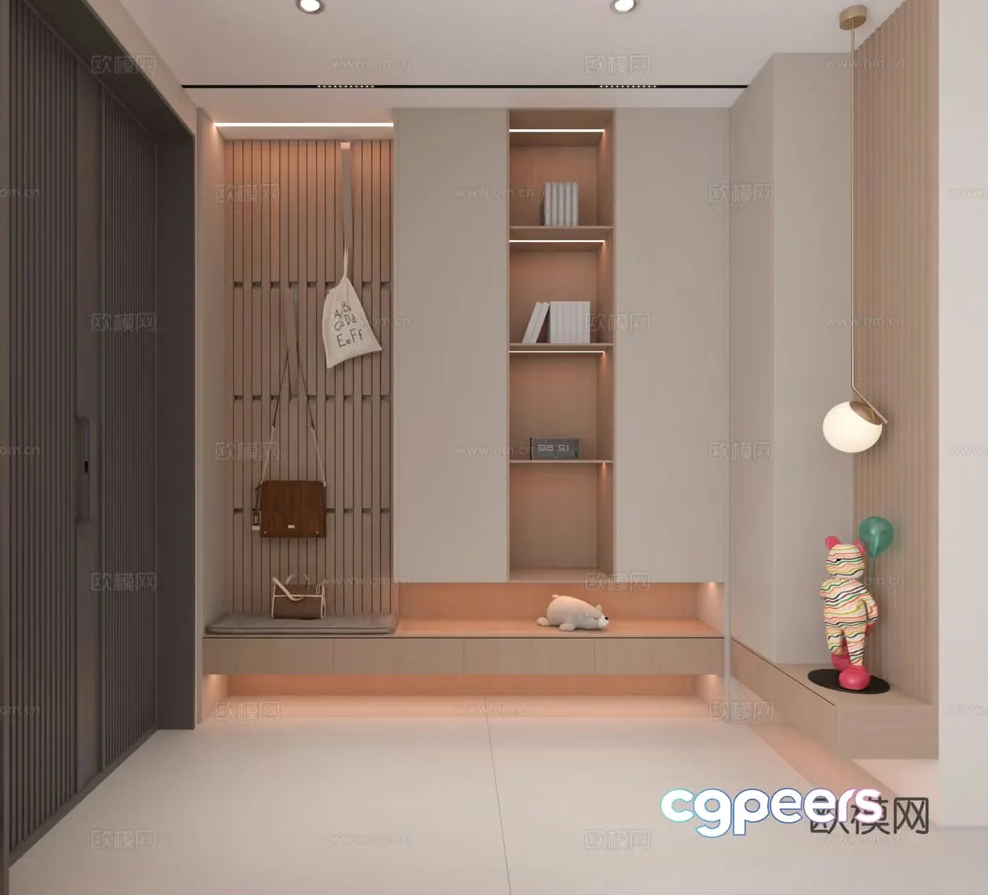 Entrance shoe cabinet Entry shoe cabinet 3D model