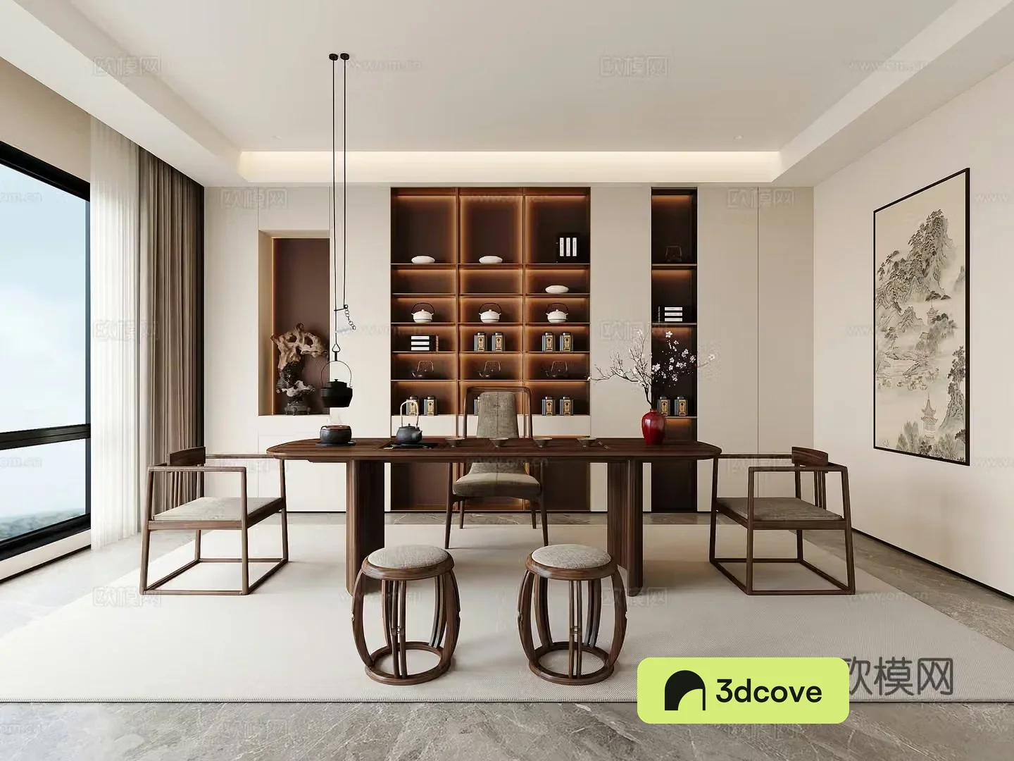 New Chinese Tea Room Tea Table
