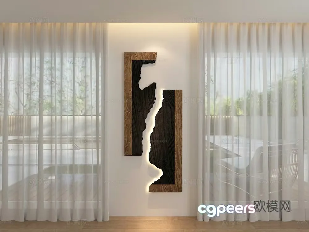 Modern wall decoration lamps entrance wall decoration corridor wall decoration wall decoration lamps postmodern wall decoration 3D model