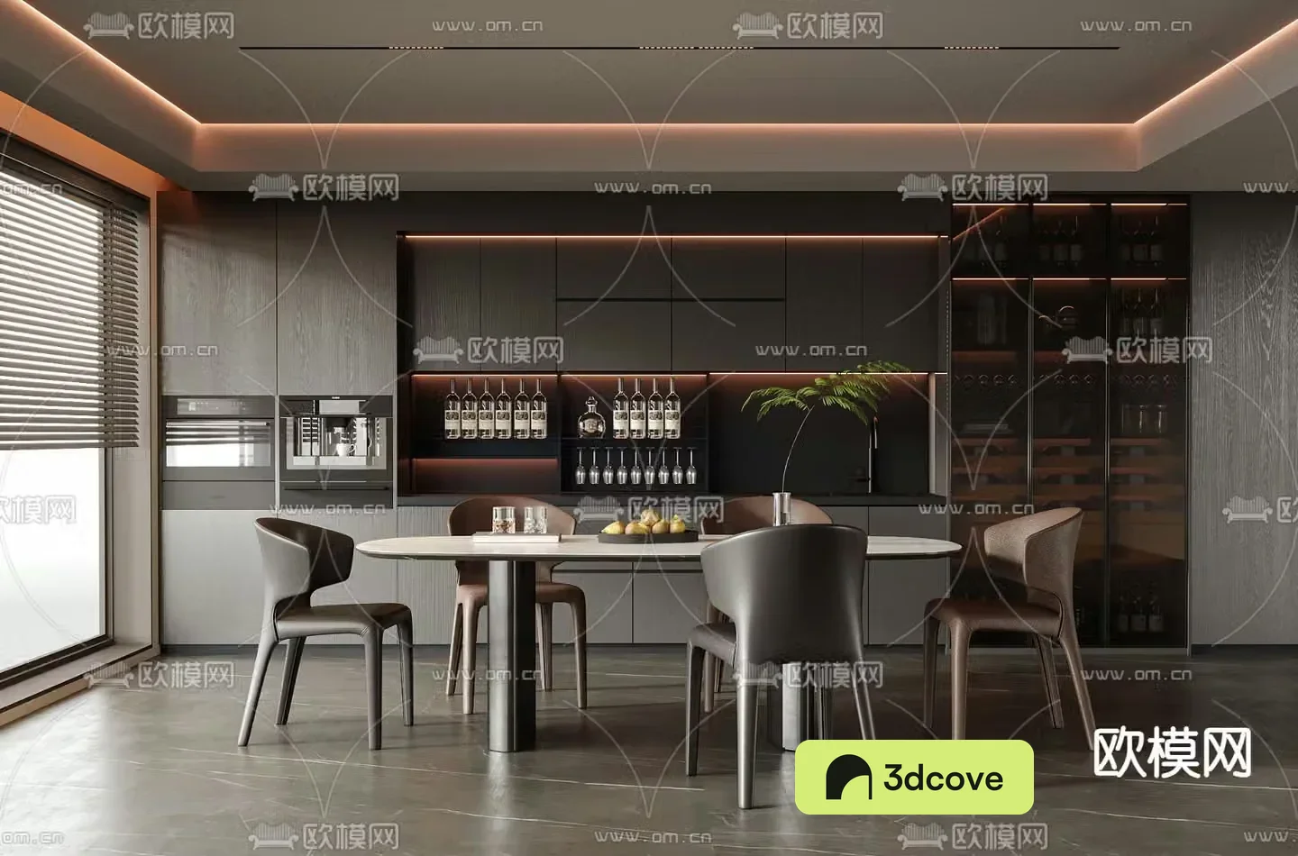 Premium gray restaurant