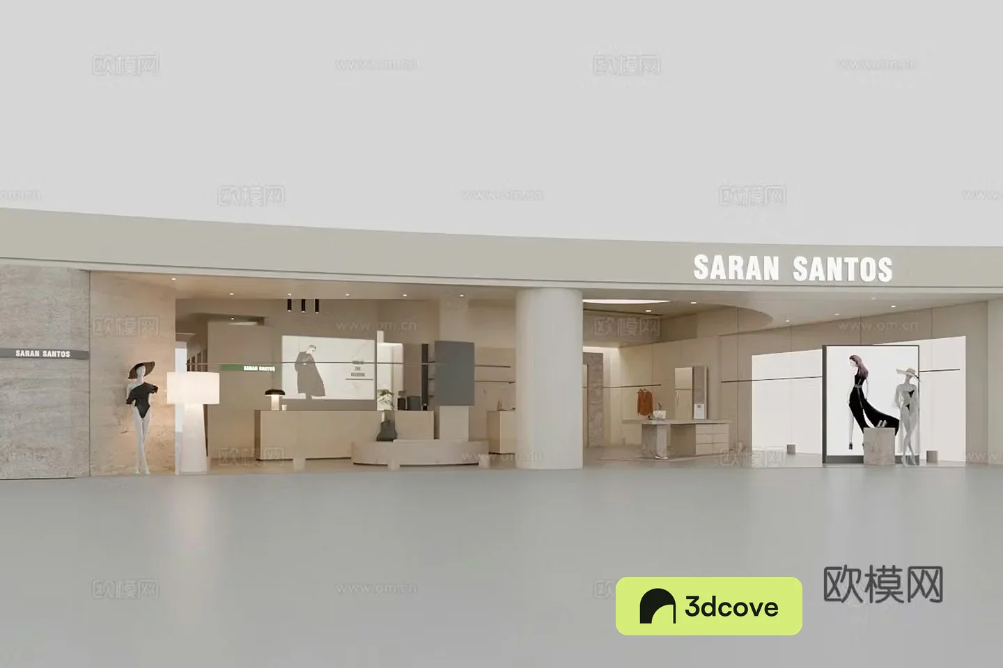 Minimalist women’s clothing store