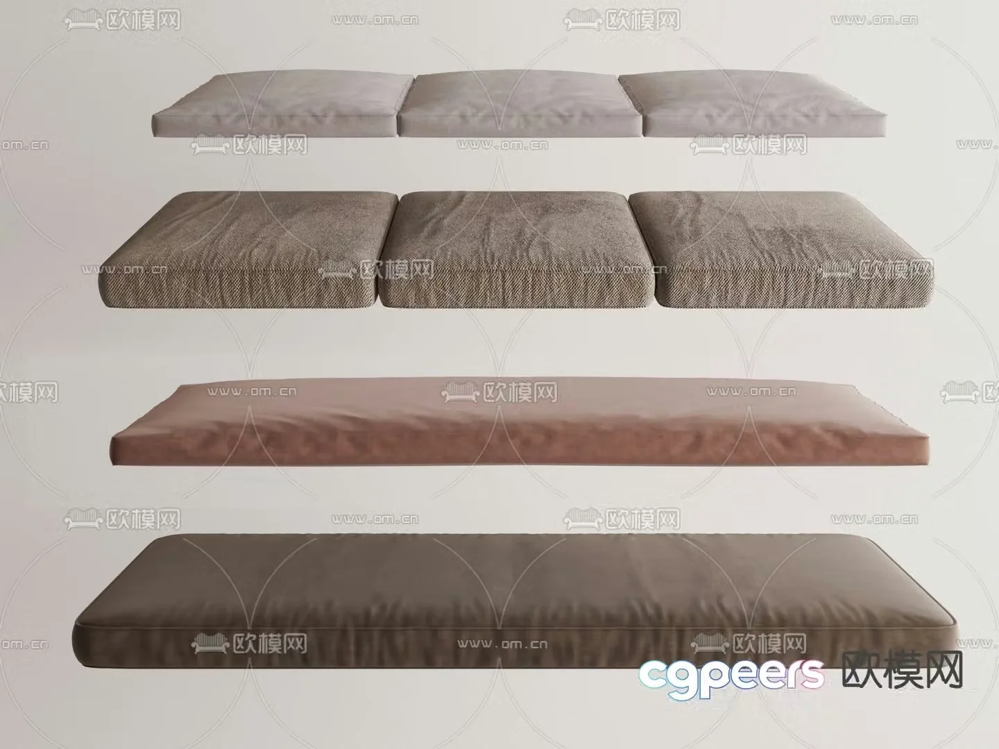 Cushions cushions bay window cushions 3d model