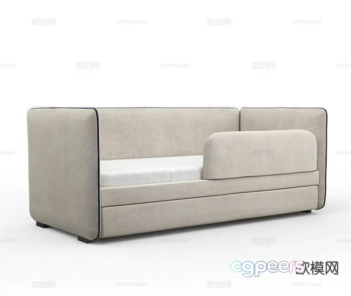 Modern sofa bed 3d model