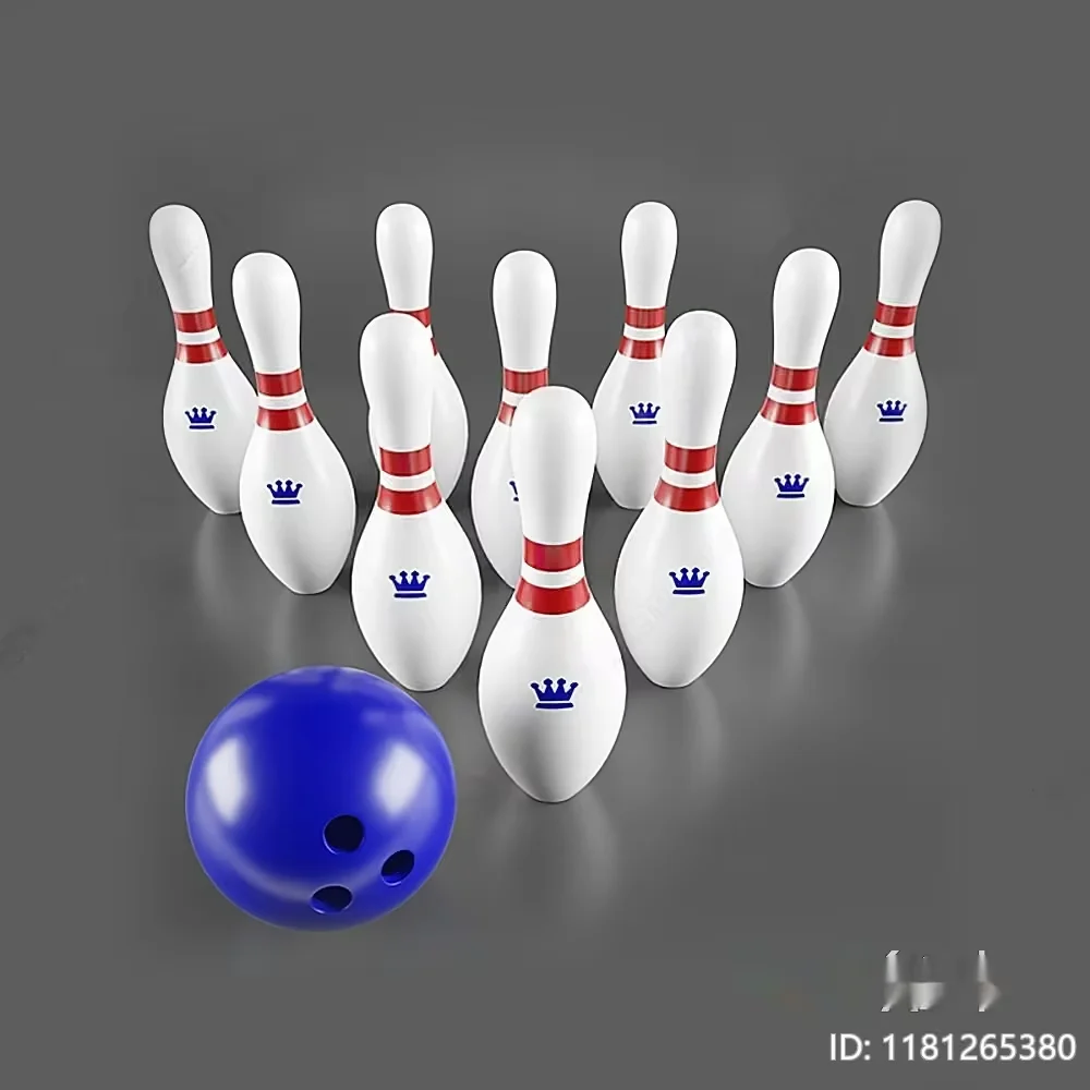 Bowling Pins And A Ball 3D Model – 16312 – VRAY Render