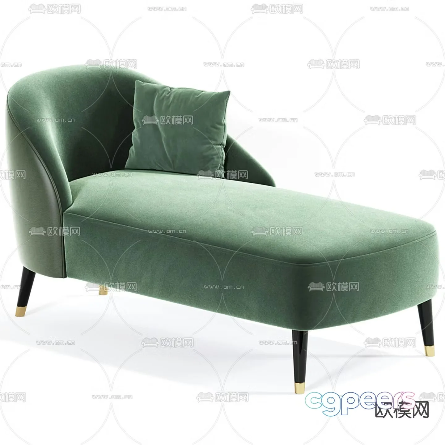 Chaise lounge chaise sofa 3d model