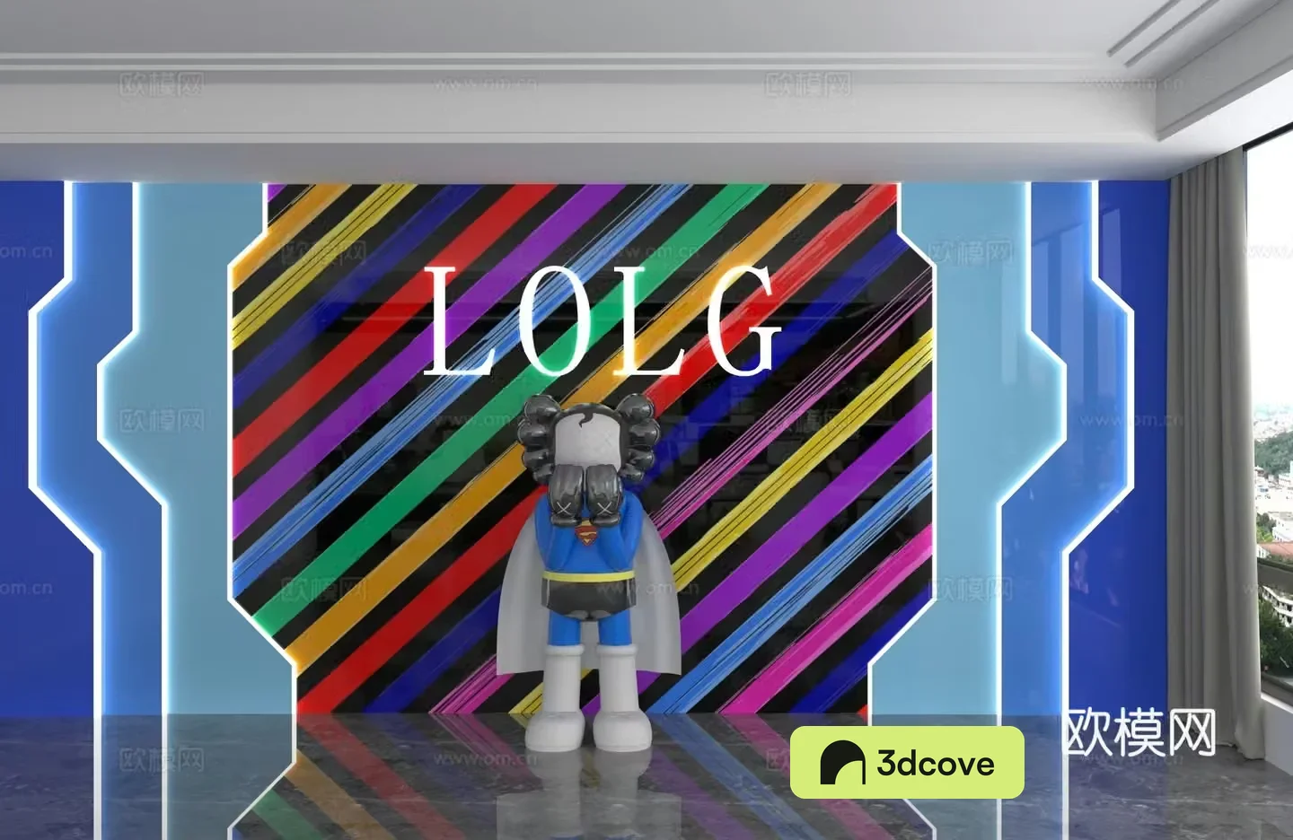 Modern background wall