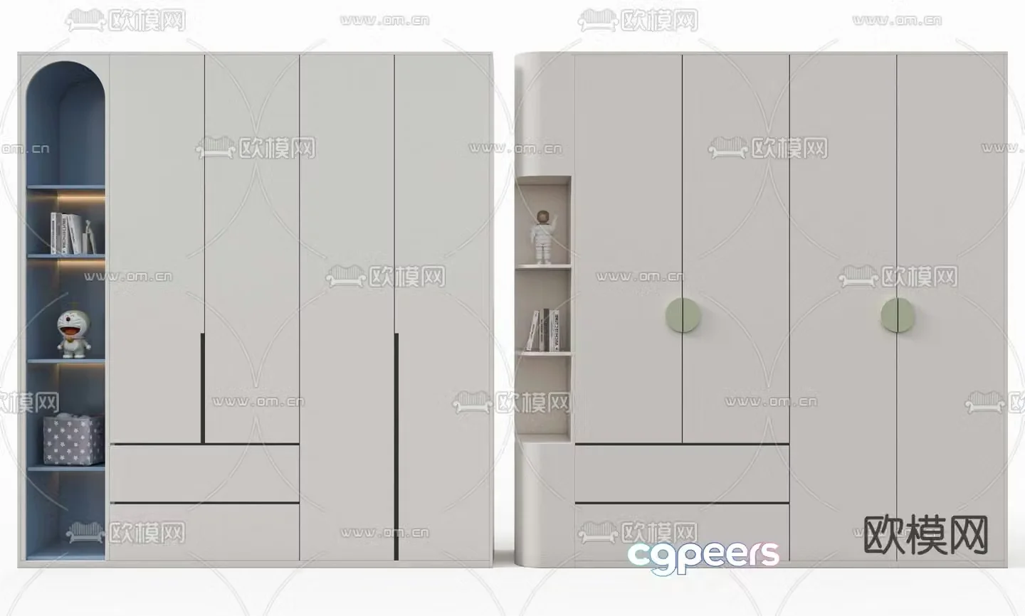 Children’s cabinet wardrobe 3d model