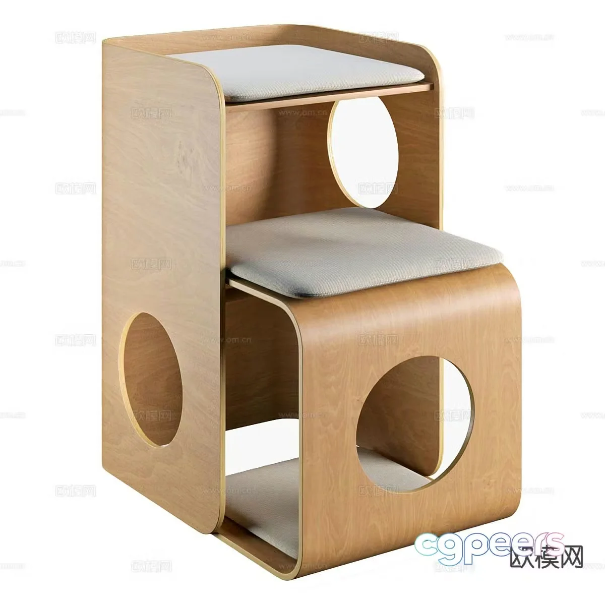 Modern children’s chair children’s stool modeling chair 3d model
