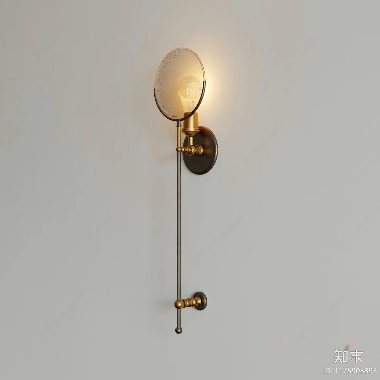 Gold Light Fixture 3D Model – 5884 – CORONA Render