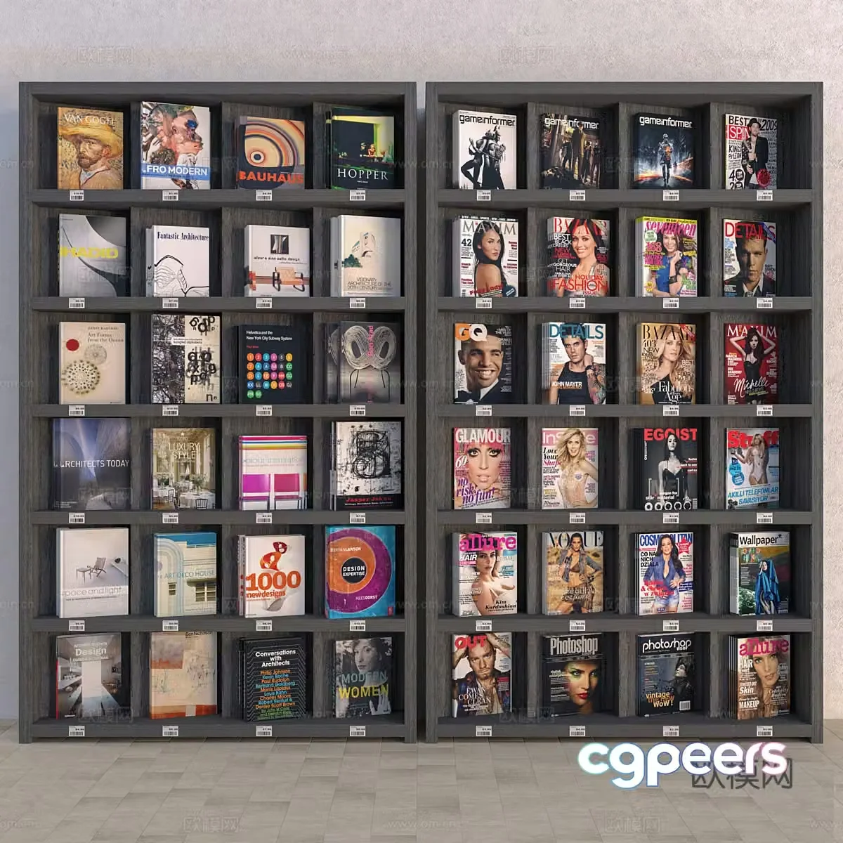 Display rack 3D model