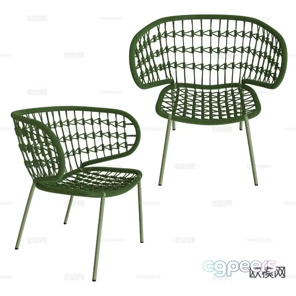 Castil Italian chair dining chair 3d model