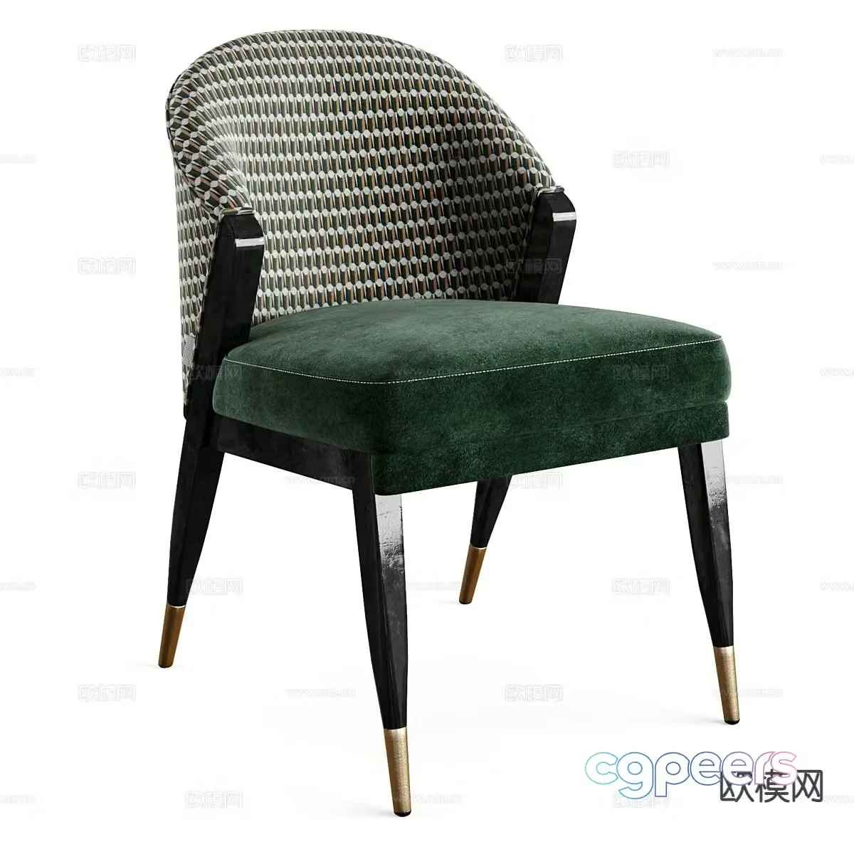Italian chair dining chair 3d model