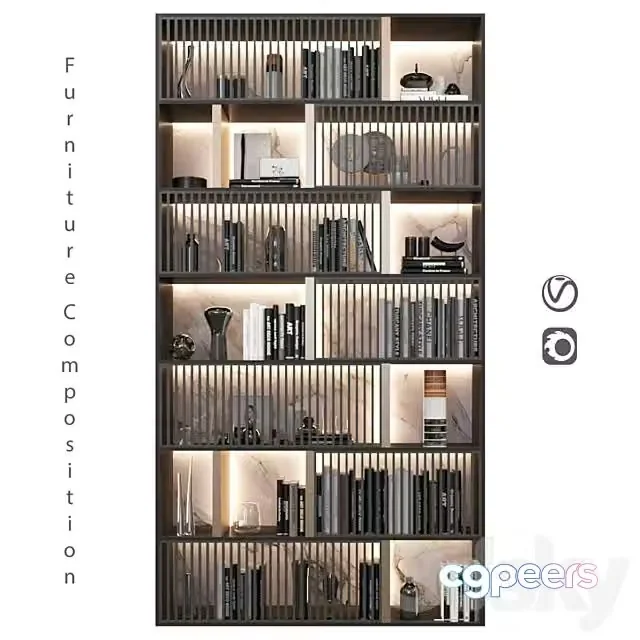 3ds Max Free – Furniture Composition 221