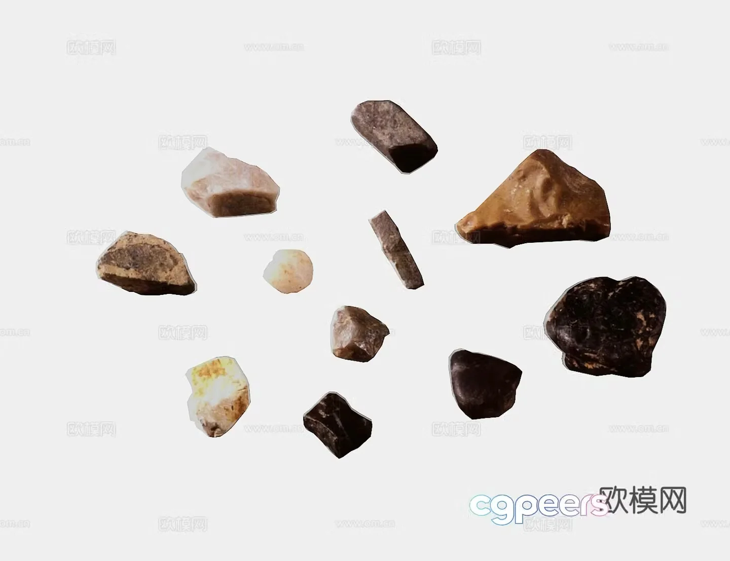 Cultural Relics Jade Stone Artifacts Ancient Cultural Relics 3D Model