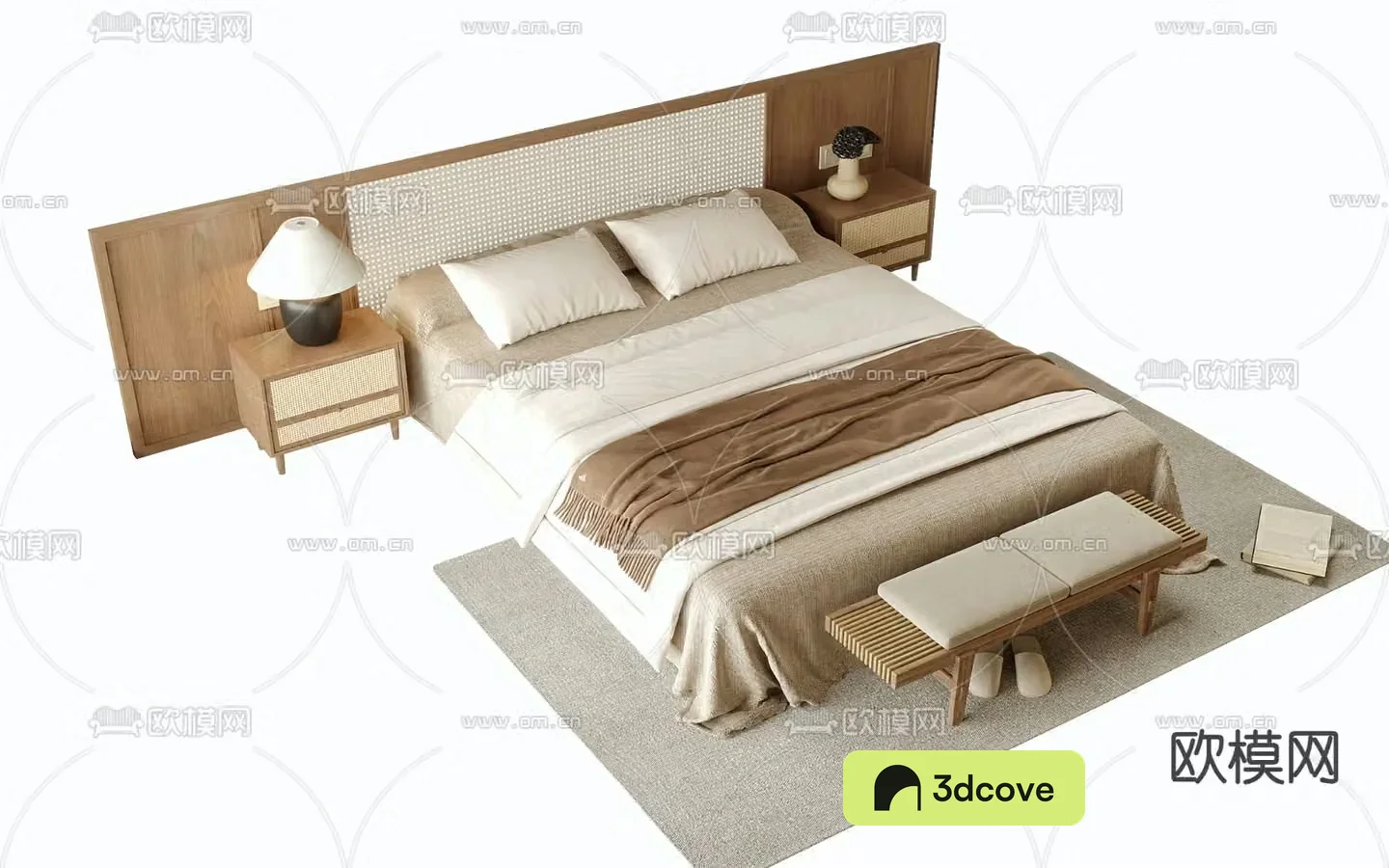 Medieval style double bed