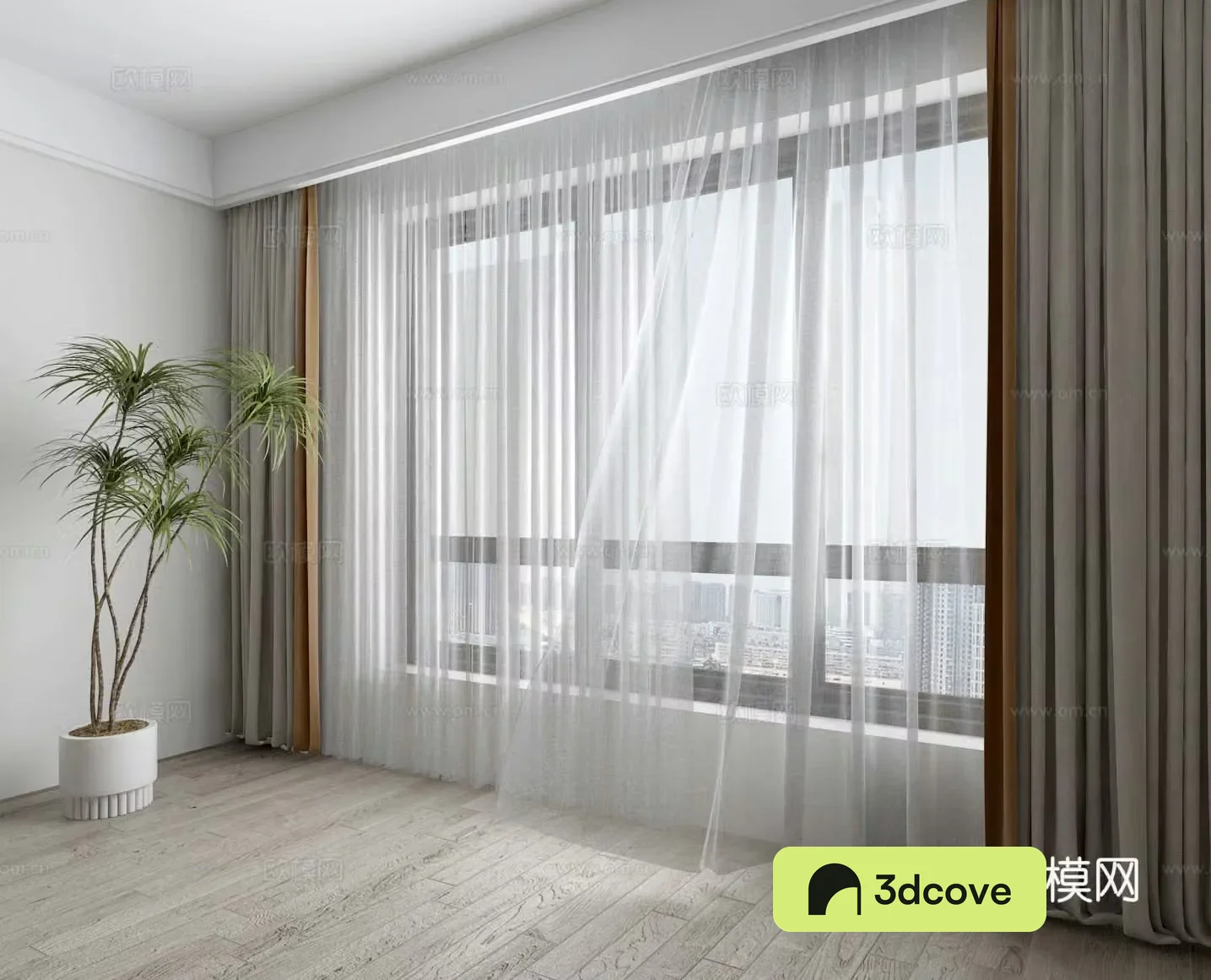Modern curtain screen