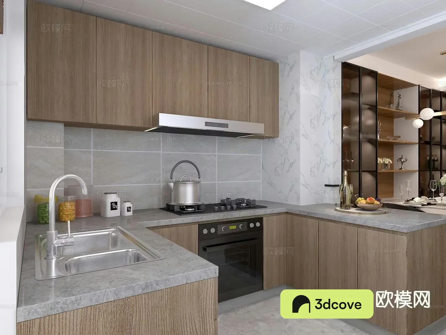 modern kitchen cabinet