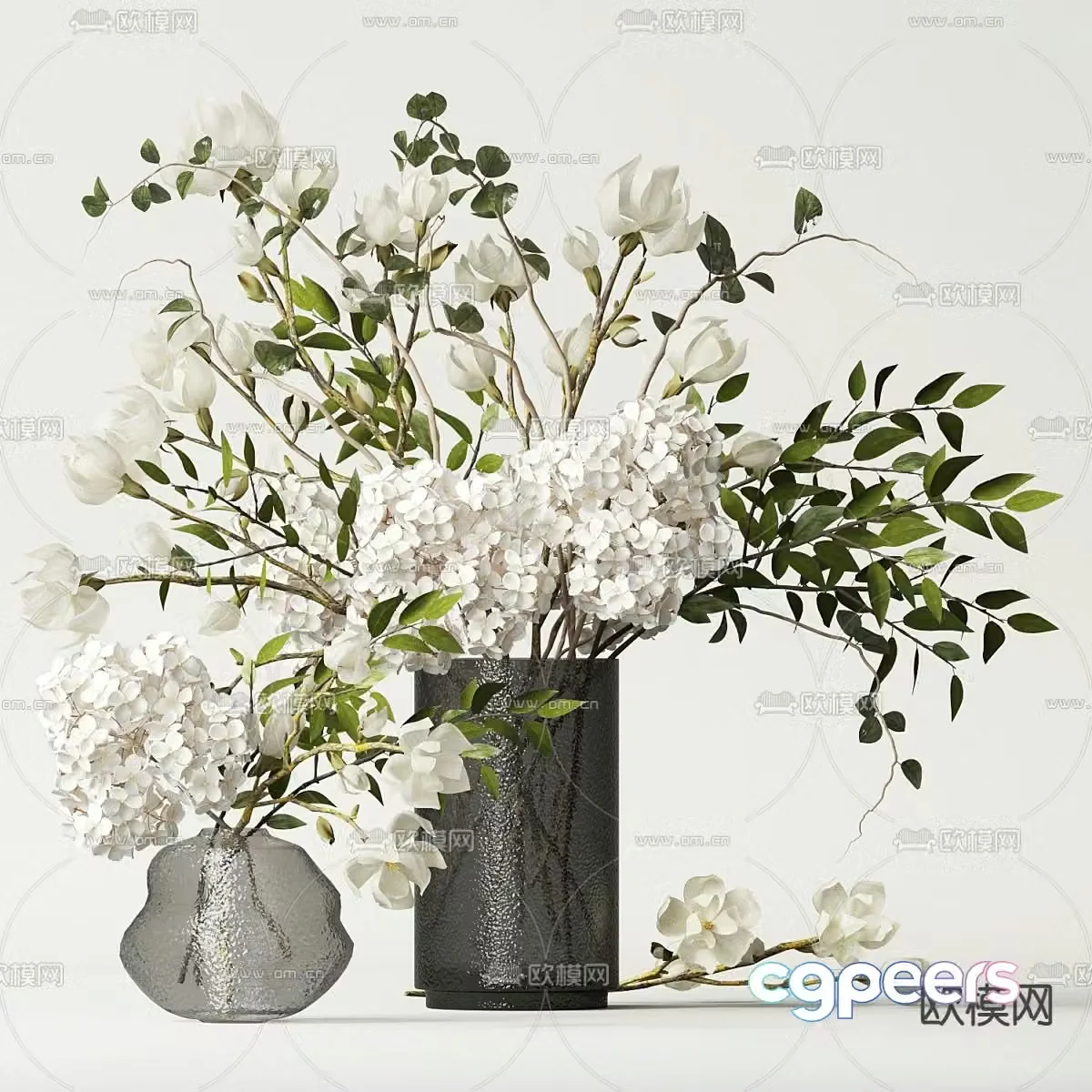 Vase Flower Art Flower Arrangement Flower 3D Model