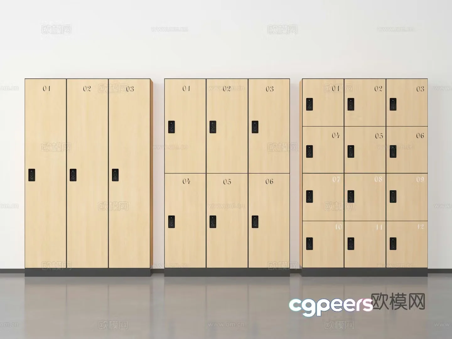 Modern locker locker 3d model