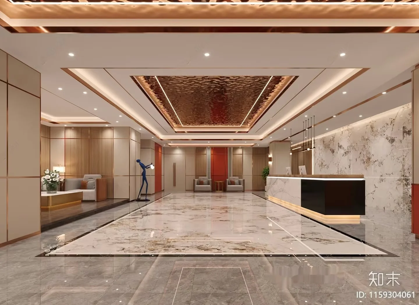Modern Luxury Office 3D Model – 17141 – VRAY Render