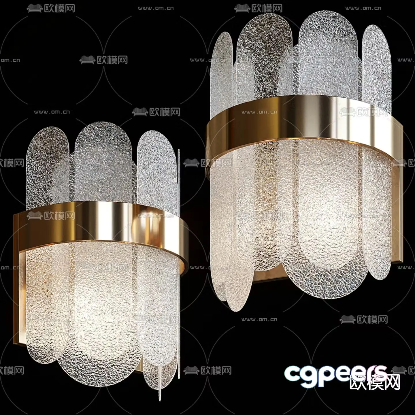 Light luxury wall lamp 3D model