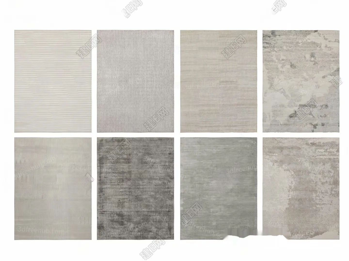 Abstract Textures In Neutral Tones 3D Model – 19873 – VRAY Render