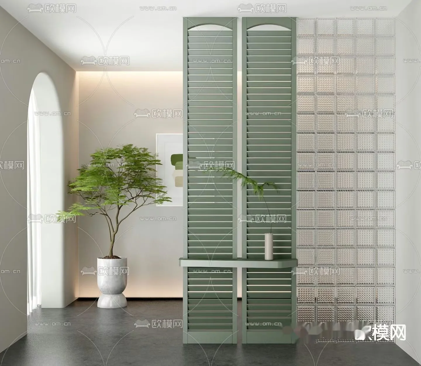 Modern Home Decor 3D Model – 1242 – VRAY Render