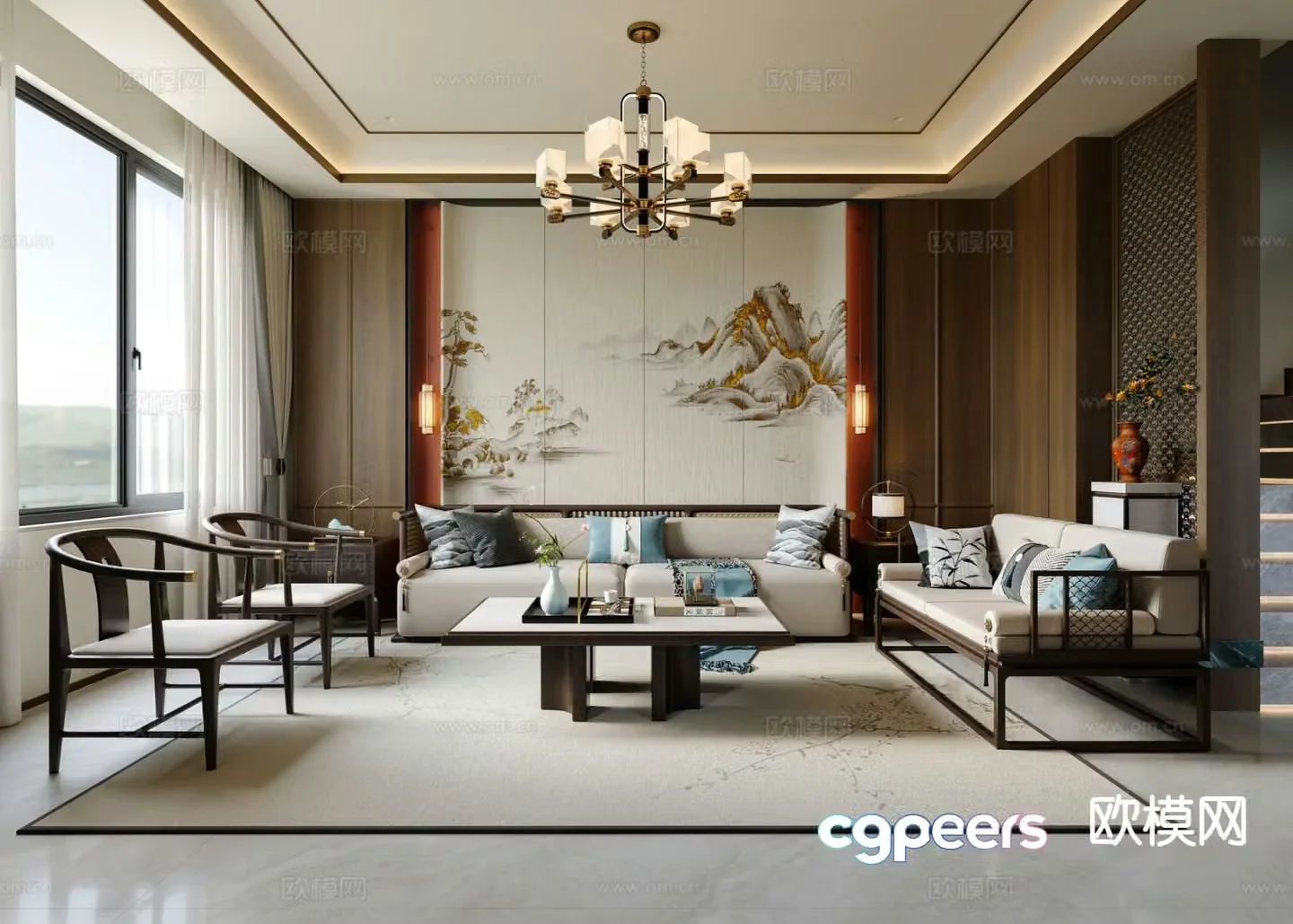 New Chinese restaurant 3D model