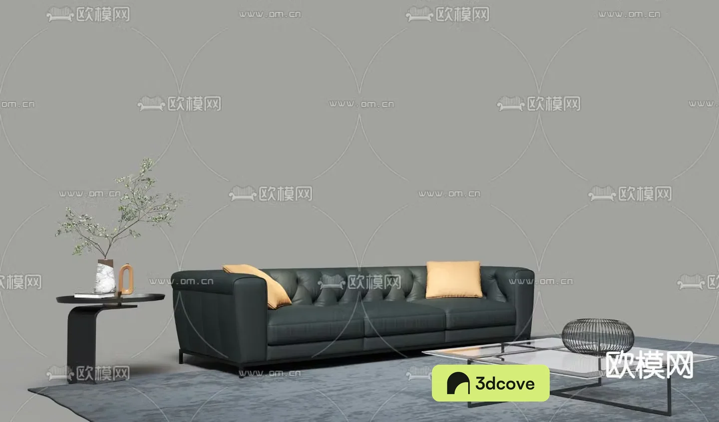 Three seater sofa leather sofa