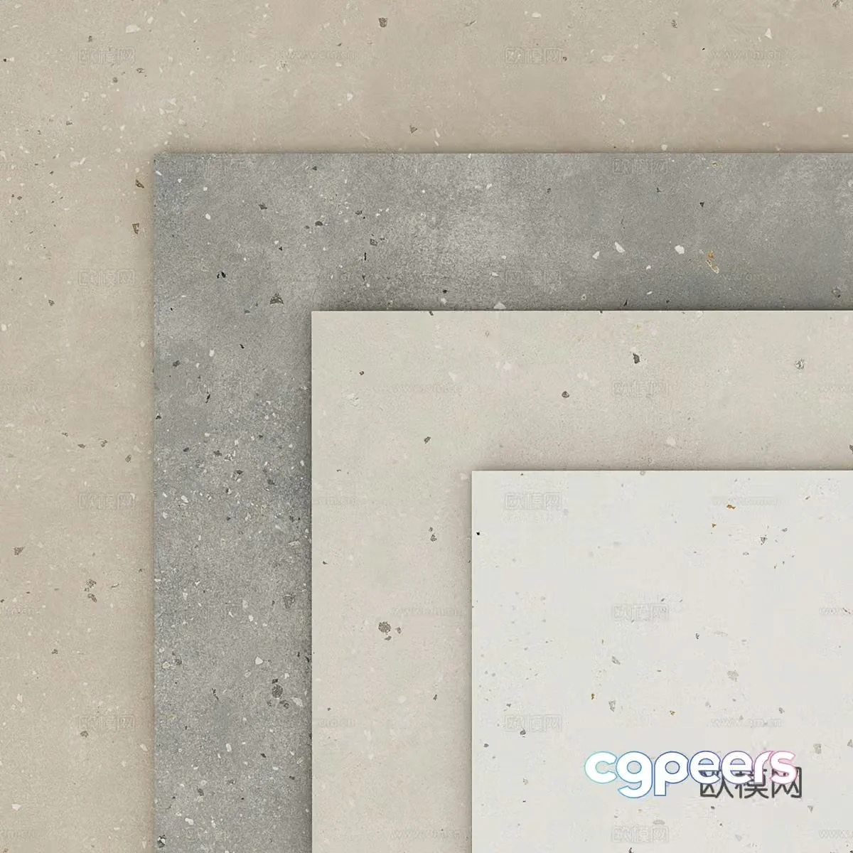 Terrazzo slab 3d model